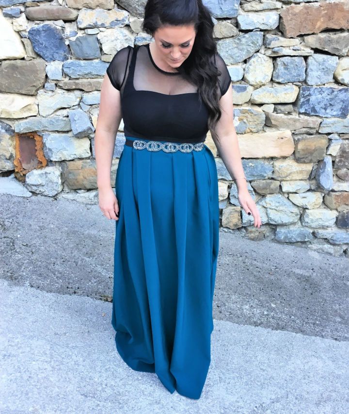 DIY Empire Waist Maxi Skirt