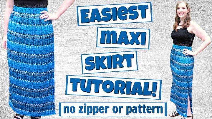 How To Make A Maxi Skirt With Elastic Waistband