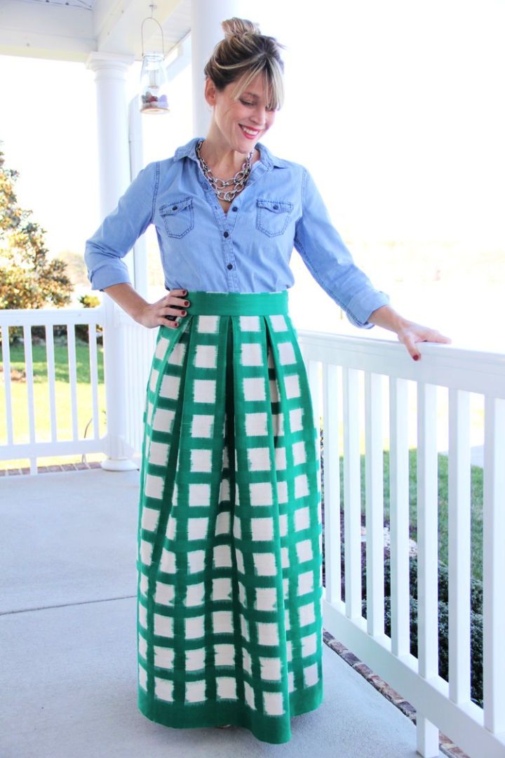 Pleated Maxi Skirt Pattern