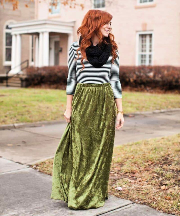 Pleated maxi skirt pattern best sale