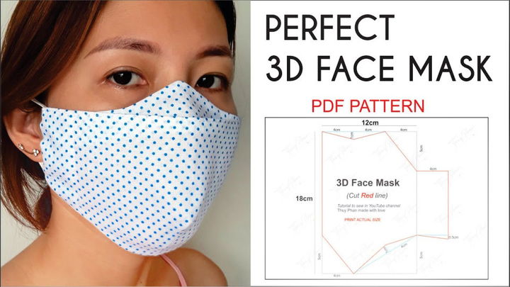 40 Free Face Mask Patterns + Printable Sewing Pattern PDF
