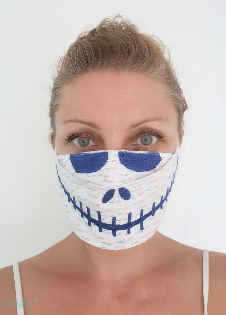 Halloween 3D Face Mask Pattern 