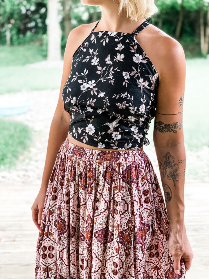 iThinksew - Patterns and More - Strappy Crop Top with open back PDF Sewing  Pattern