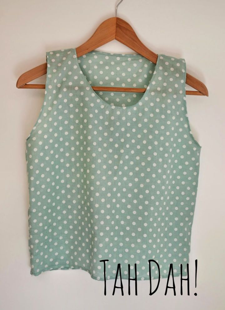 Tie Back Sleeveless Crop Top Sewing Pattern – Patterns For Less