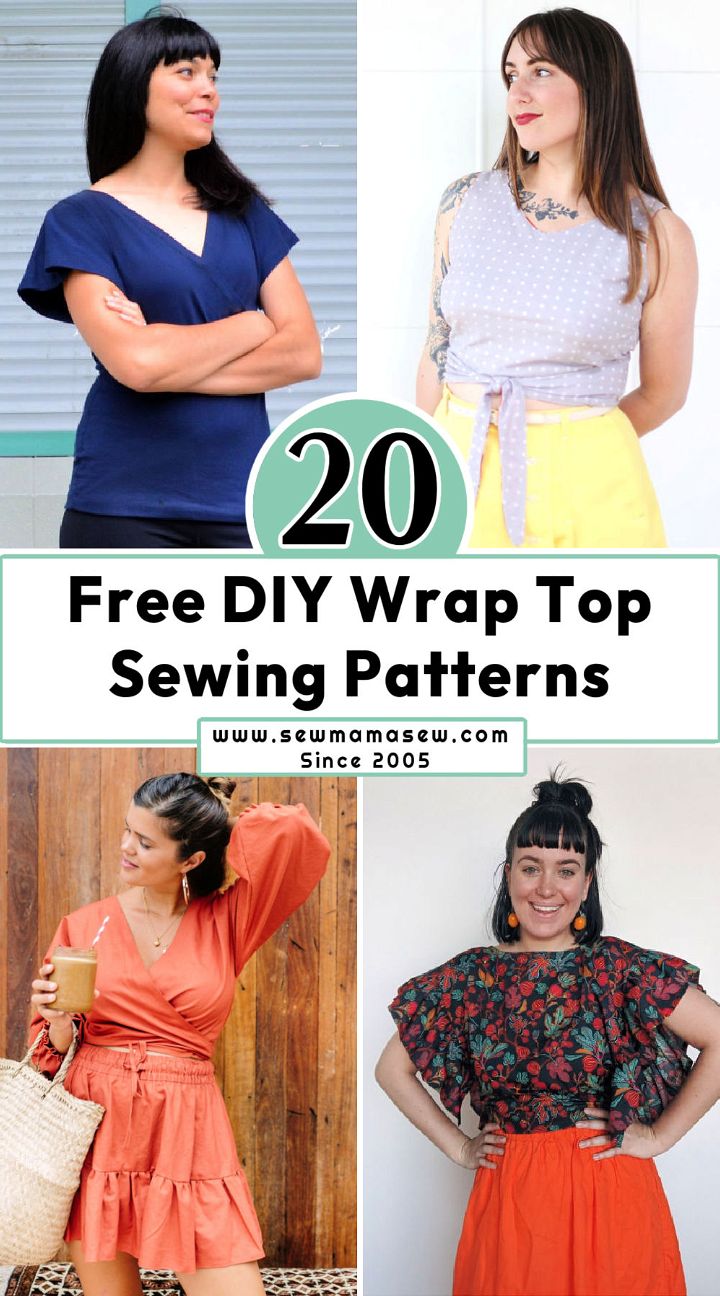 20 Free Wrap Top Patterns - Wrap Shirt Pattern