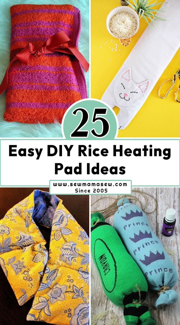 25 Free DIY Rice Heating Pad Patterns - Learn how to make a rice heating pad