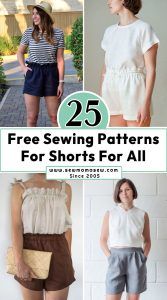 25 Free Shorts Sewing Pattern - PDF Shorts Pattern