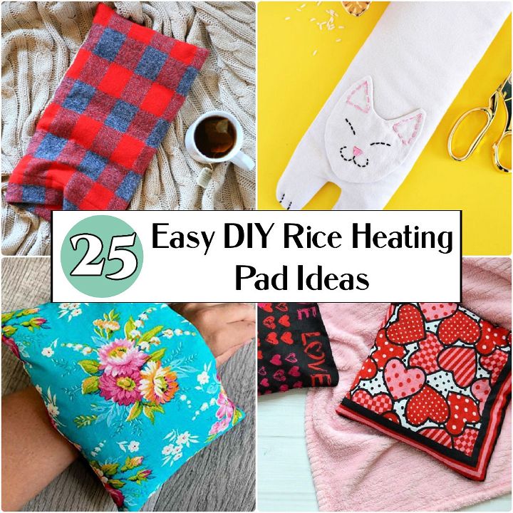 25 Free DIY Rice Heating Pad Patterns - Learn how to make a rice heating pad