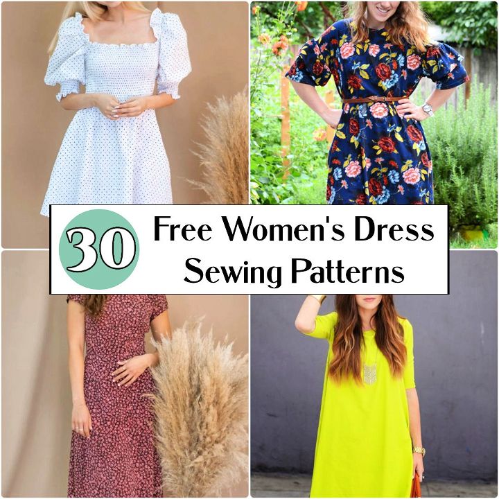 30 Free Dress Patterns For Women - Dress Sewing Patterns for Women and Girls That Are Simple to Sew and Inexpensive