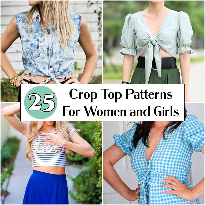 Free Crop Top Sewing Patterns for Women and Girls