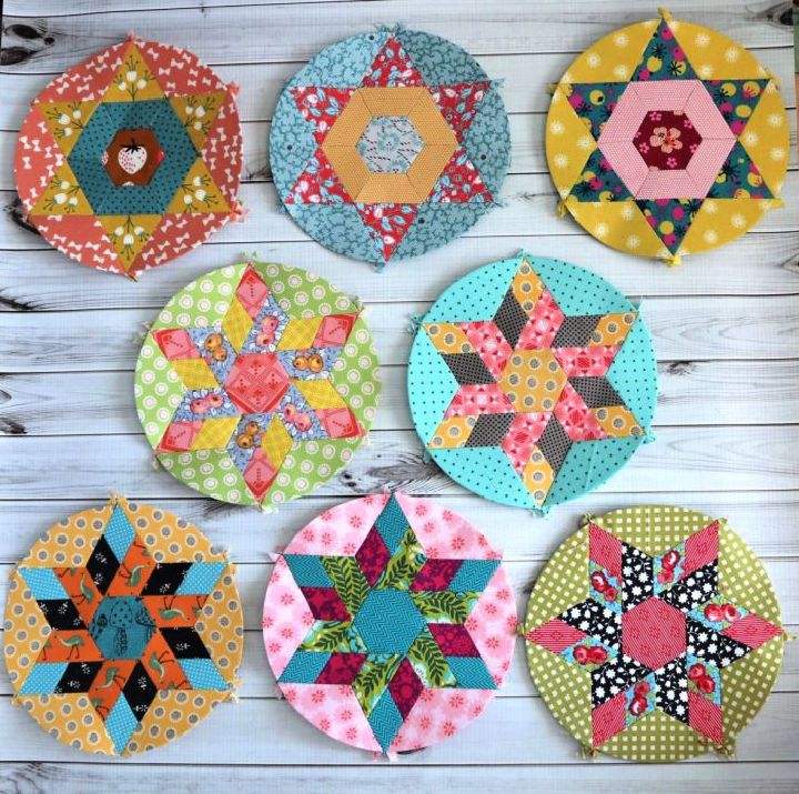 Summer English Paper Piecing Pattern