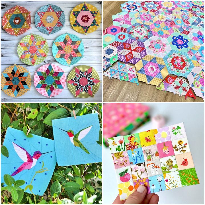 20 Free Paper Piecing Patterns (EPP and FPP Patterns) - Sew Mama Sew