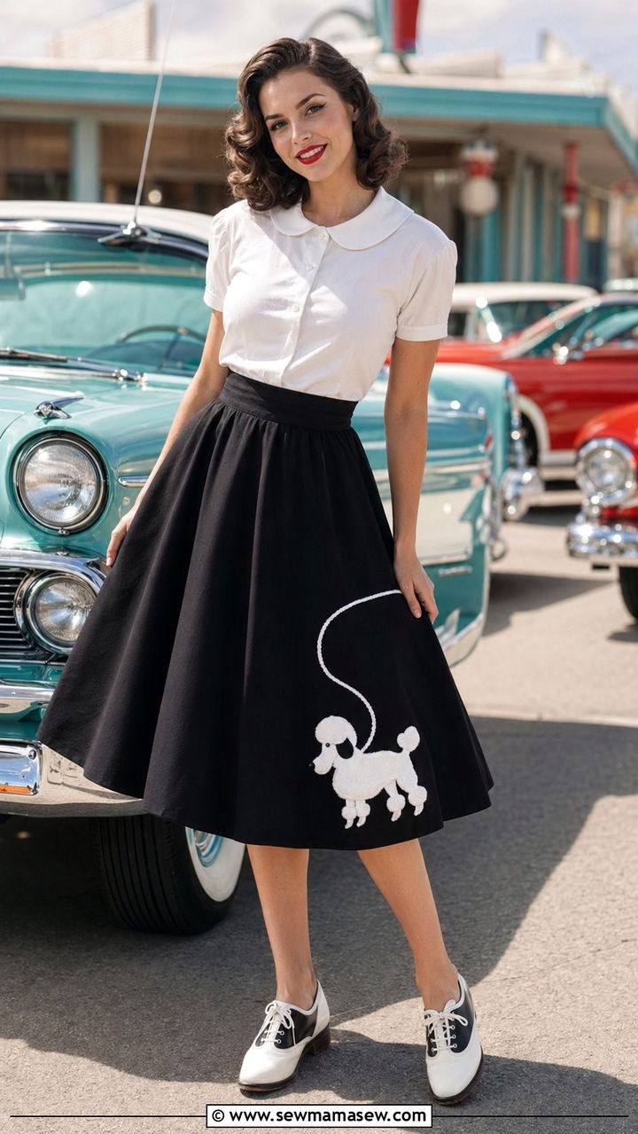 1950s Poodle Skirt Outfit - 35 Retro outfit ideas