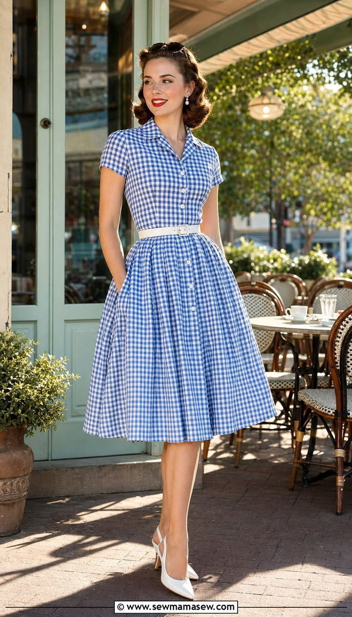 1950s Shirtwaist Dress Outfit - 35 Retro outfit ideas