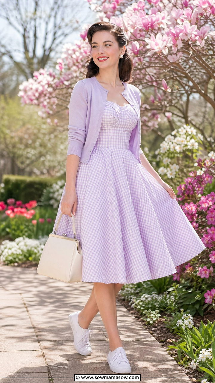 1950s swing dress spring outfit - 35 Vintage spring outfits