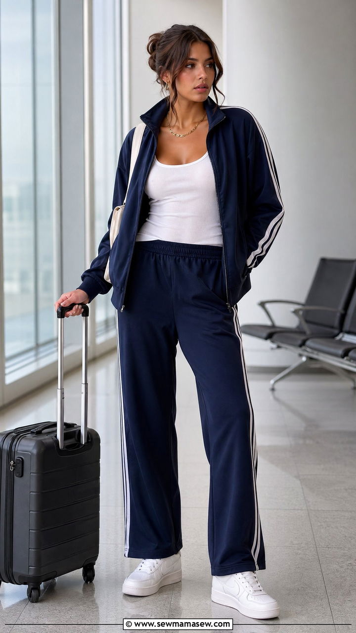 90s tracksuit outfit with sneakers - 40 90s outfit ideas