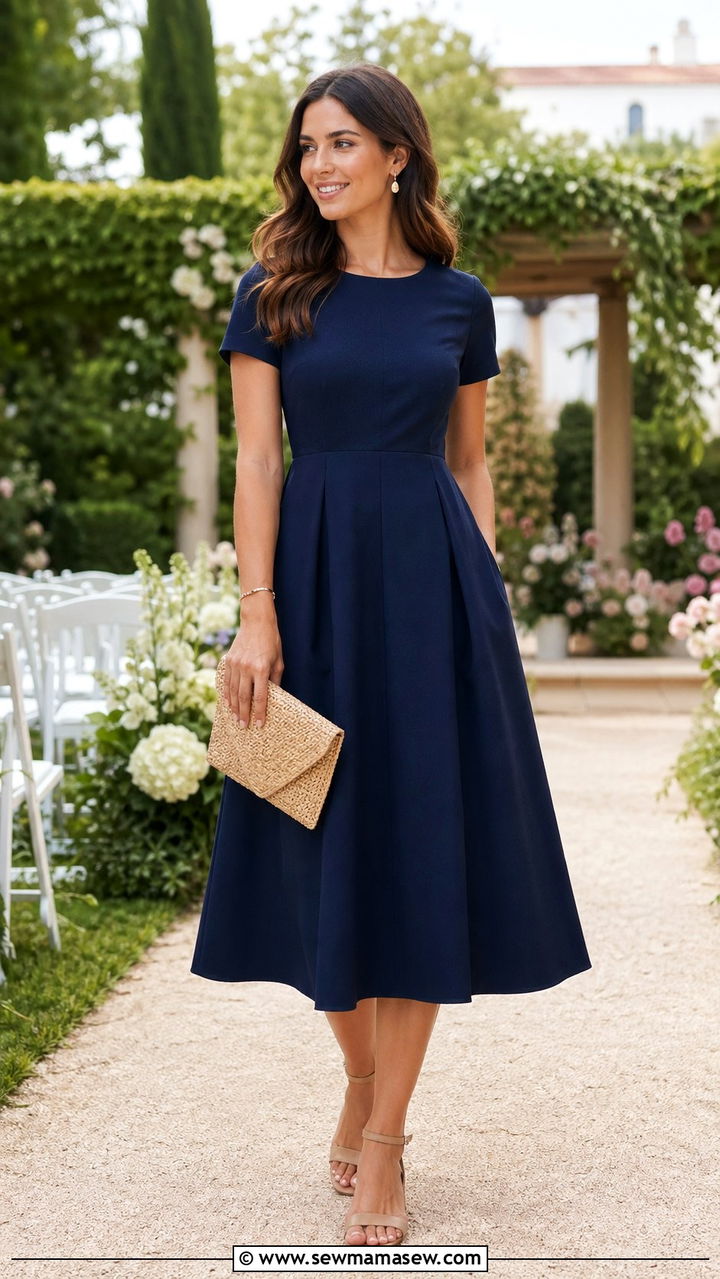 A Line Dress Wedding Guest Outfit Long Torso - 30 wedding guest outfits for long torso women