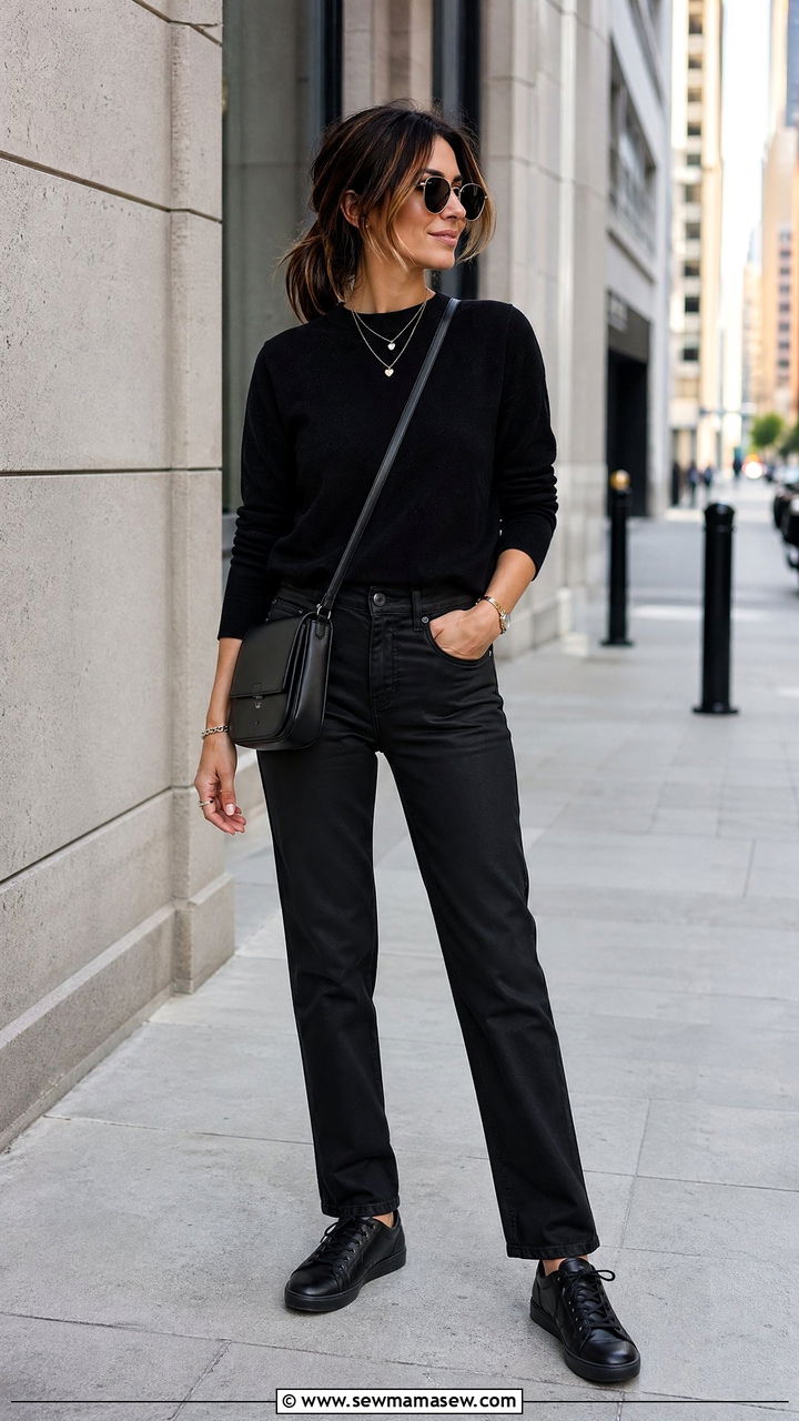 All Black Casual Outfit - 35 casual outfit ideas for women