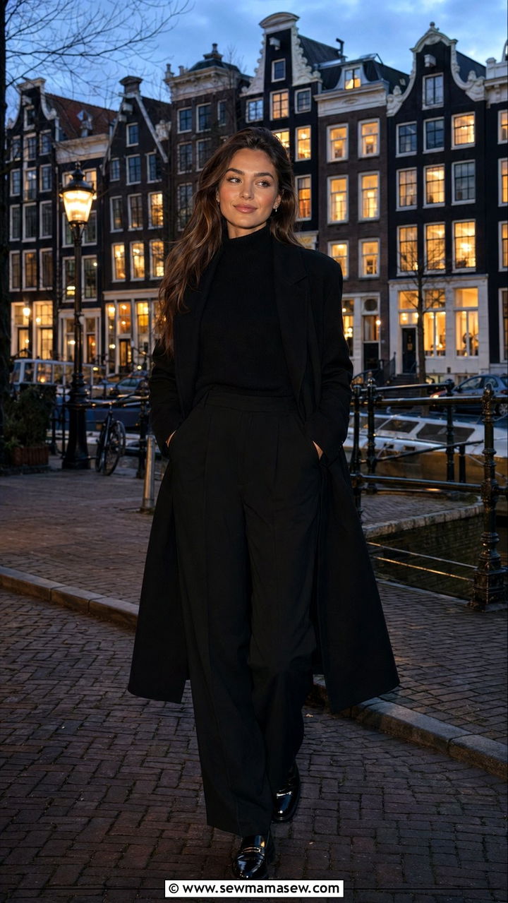 All Black Outfit Amsterdam Street Style - 30 Amsterdam outfit ideas