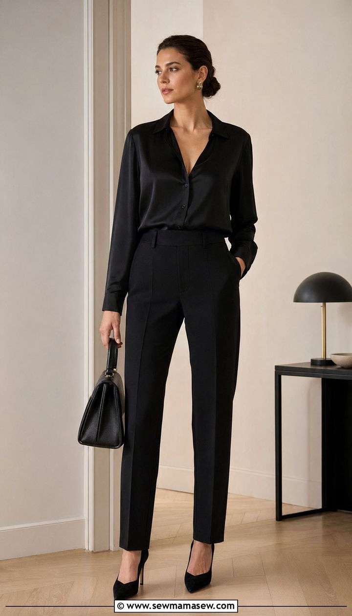 All Black Outfit Mixing Textures And Fabrics - 35 quiet luxury outfits