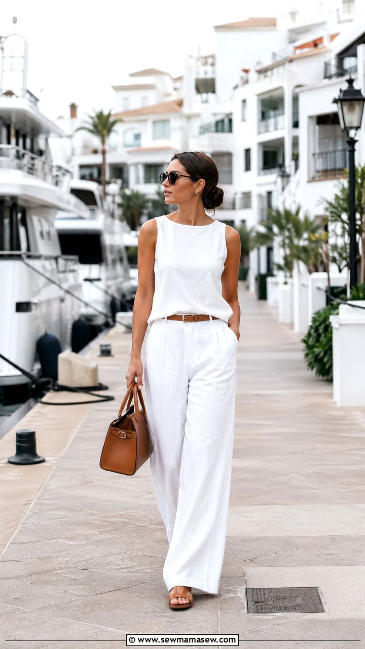 All white summer outfit - 35 Summer ootd ideas
