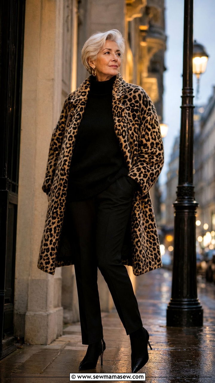 Animal Print Coat for Women Over 60 - 30 Best jackets for women over 60