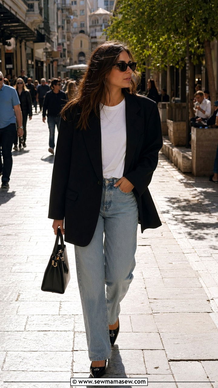 Athens Blazer and Jeans Outfit - 30 Athens outfit ideas