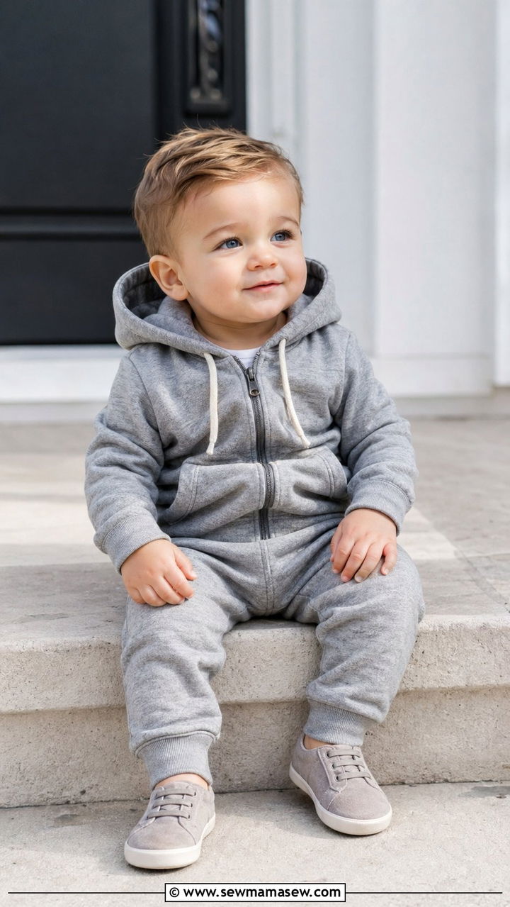 Baby boy hoodie and pants outfit - 30 Baby boy outfit ideas