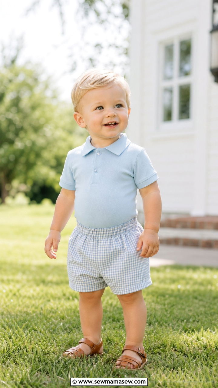 Baby boy polo and shorts outfit - 30 Baby boy outfit ideas