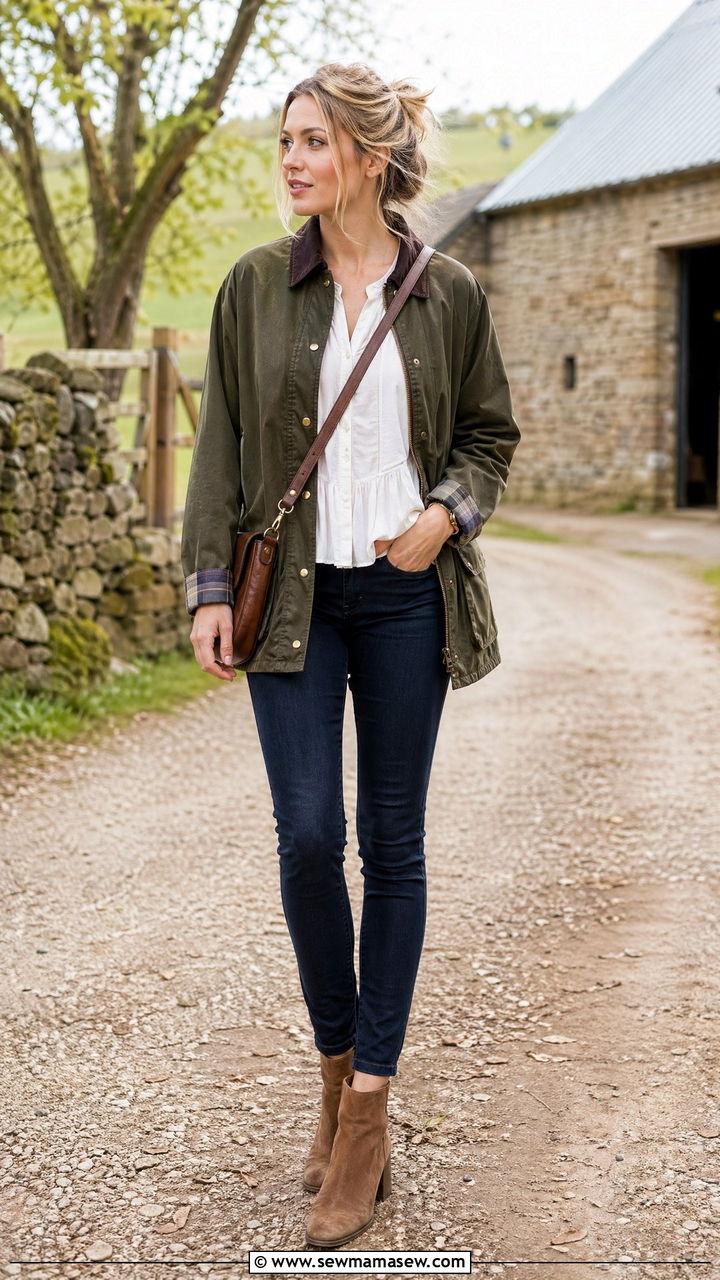 Barn jacket with skinny jeans - 35 skinny jeans outfit ideas for women