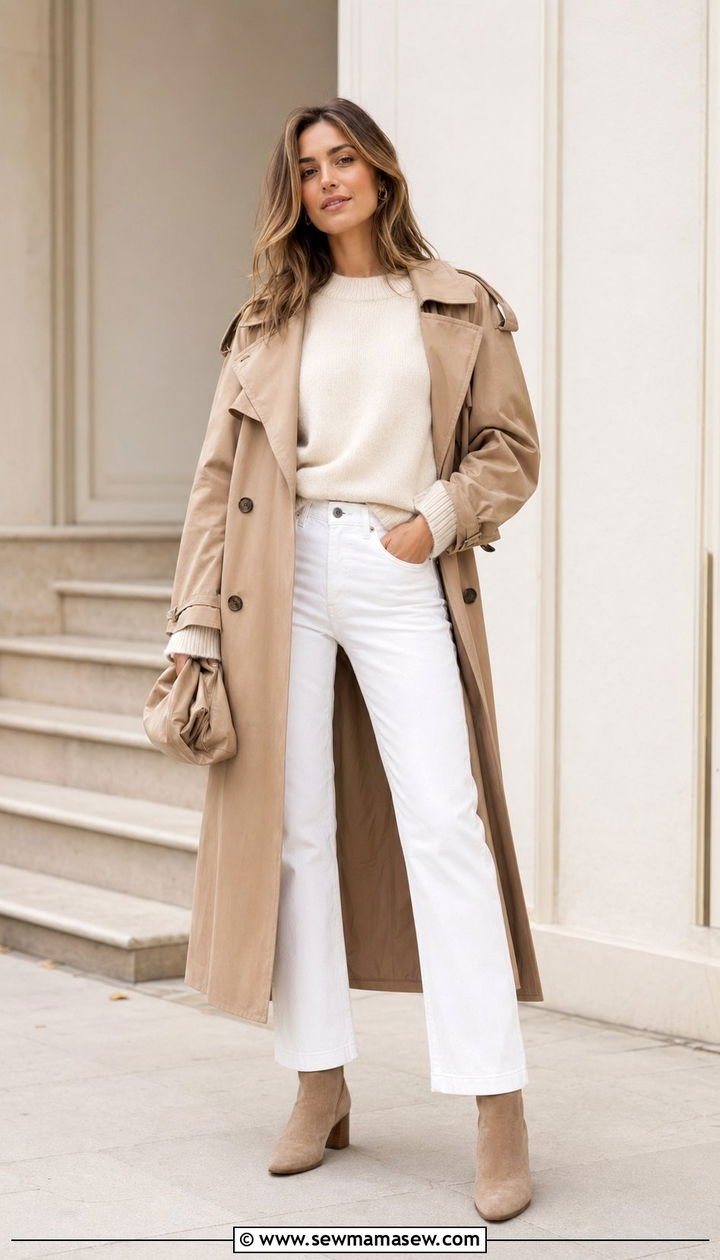 Beige Ankle Boots With White Jeans Outfit - 30 Ankle boots outfit ideas with jeans
