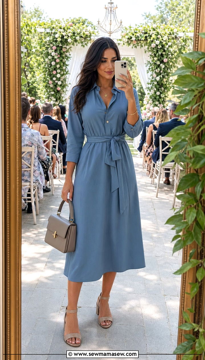 Belted Dress Wedding Guest Outfit Long Torso - 30 wedding guest outfits for long torso women