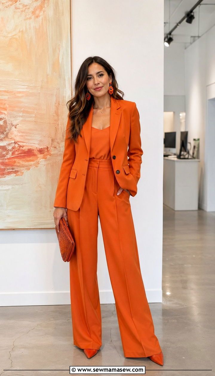 Belted Trench Coat with Cropped Trousers - 30 Work outfits for creative agency