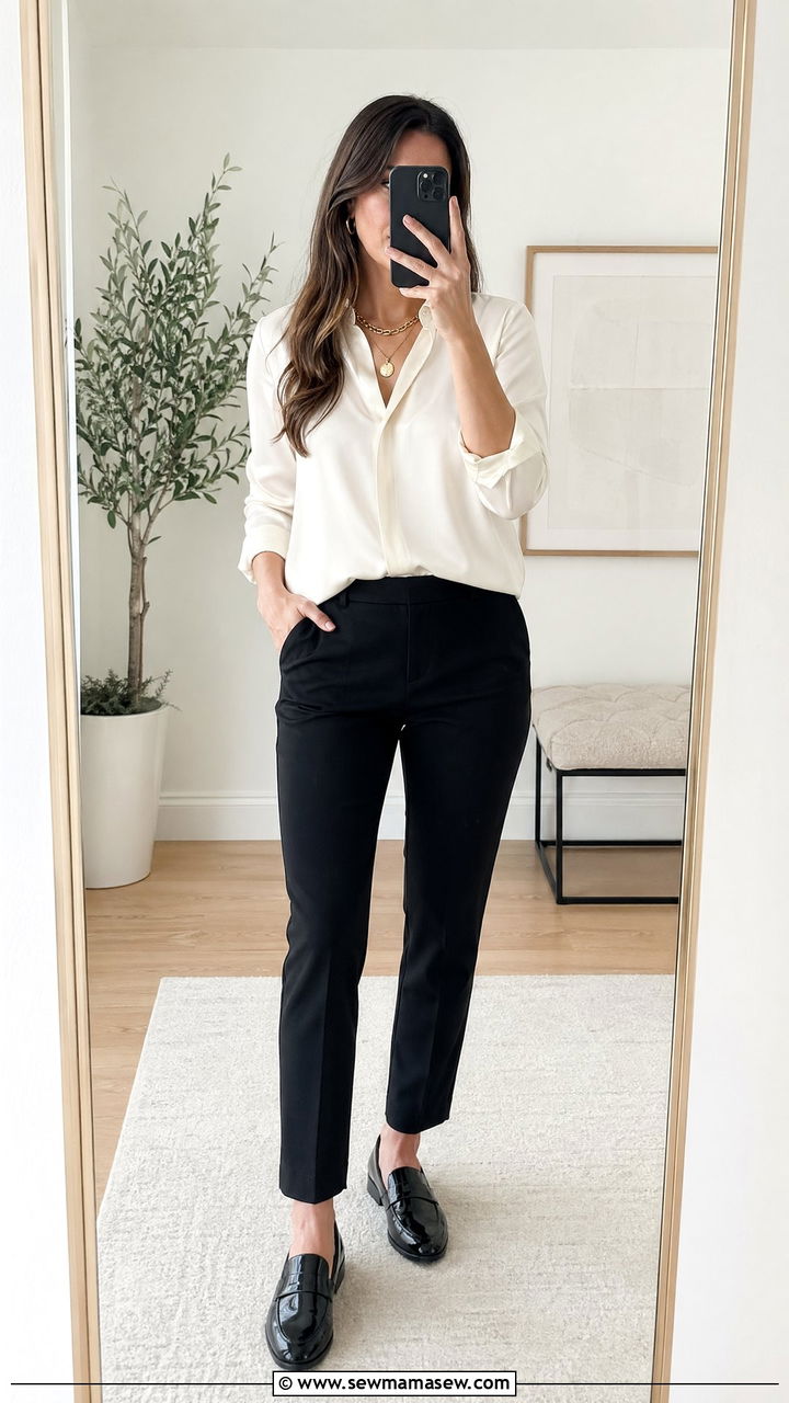 Black And White Office Outfit - 35 spring office casual outfit ideas