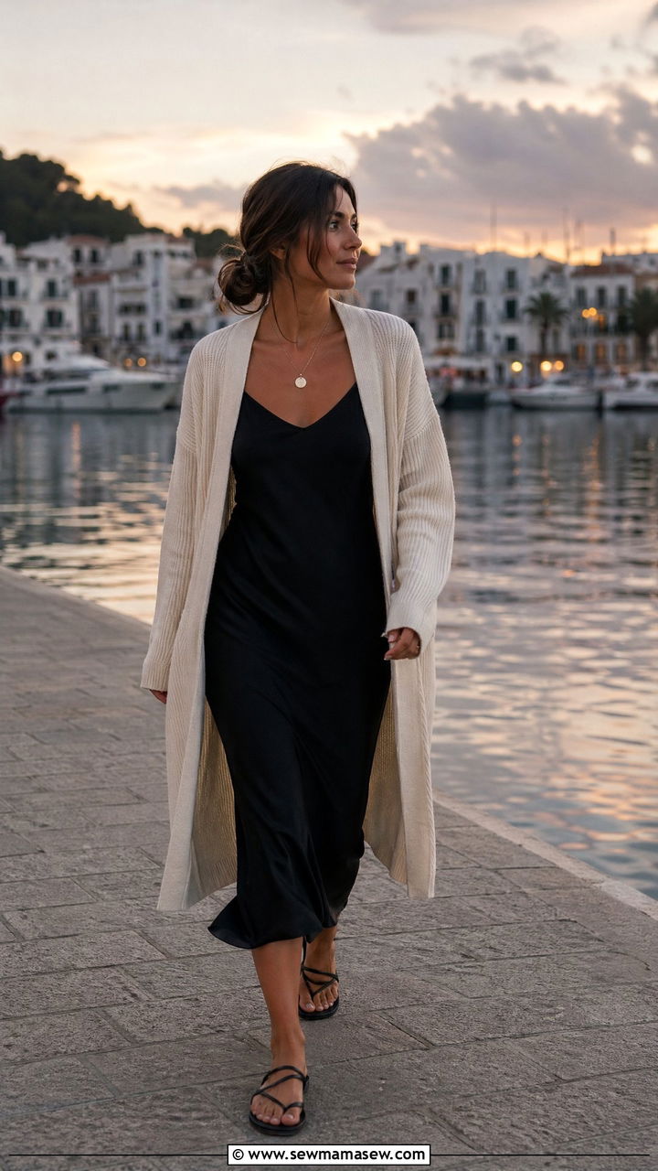 Black Slip Dress Outfit Spring - 35 spring minimalist outfits