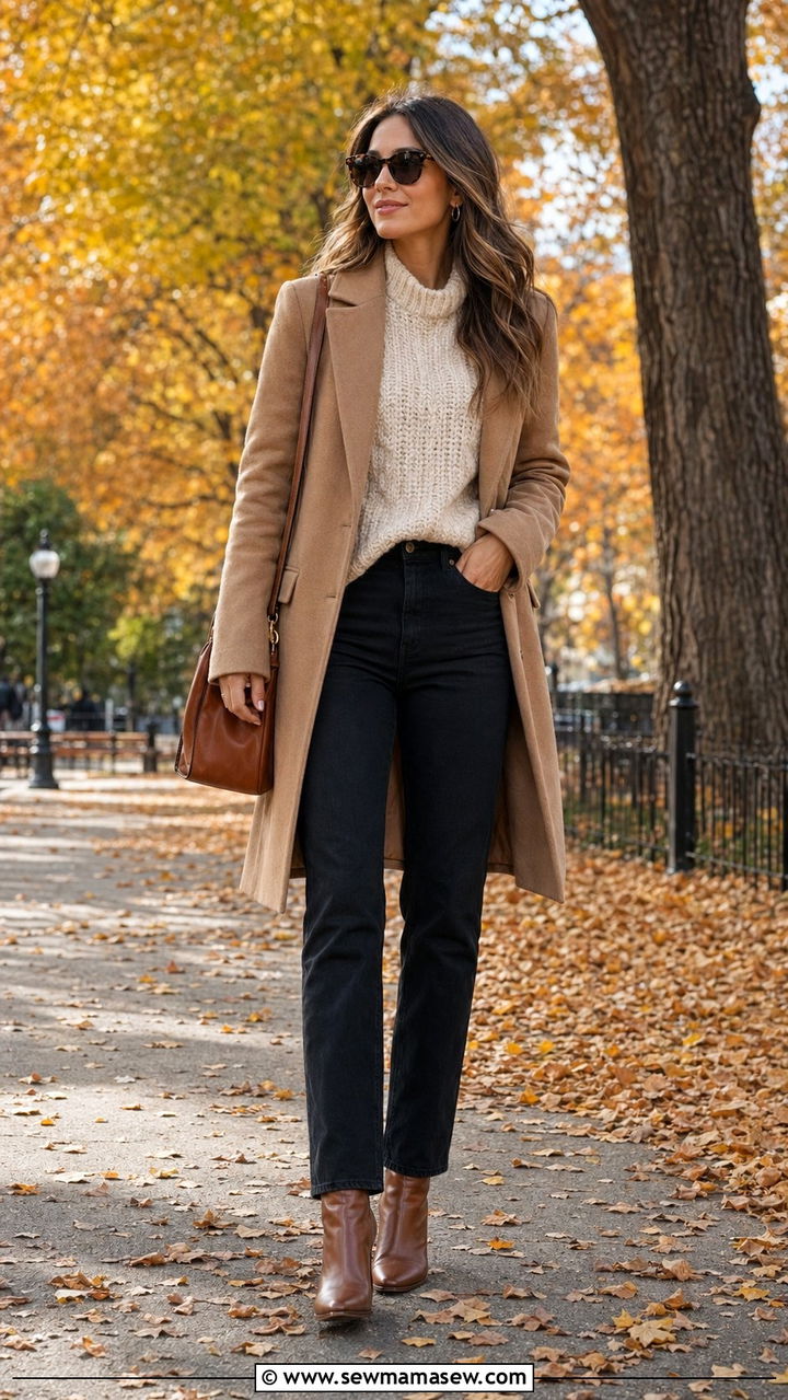Black jeans with brown boots outfit - 30 Black jeans outfit ideas with boots
