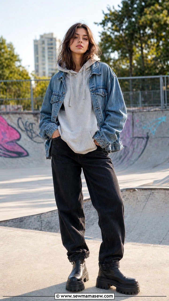 Black jeans with hoodie and boots - 30 Black jeans outfit ideas with boots
