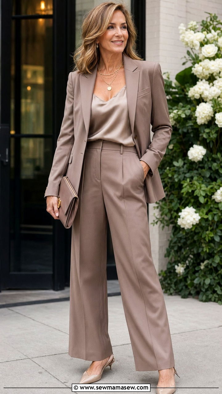 Blazer and Trousers for Wedding Guest Mom - 30 wedding guest outfits for moms
