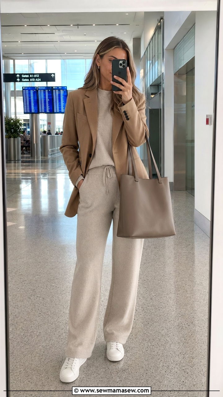 Blazer with a matching knit co ord set - 30 Best blazers for tall women
