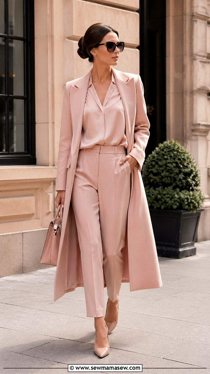 Blush Monochrome Outfit - 40 All blush outfit ideas