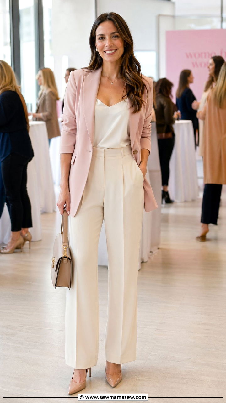 Blush Pink Office Outfit 2026 - 35 work outfits 2026