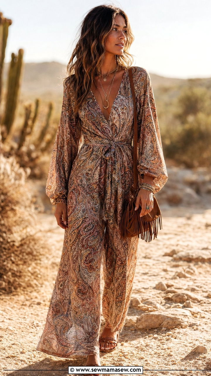Bohemian Jumpsuit Wedding Guest Outfit - 30 Wedding guest outfits with jumpsuit