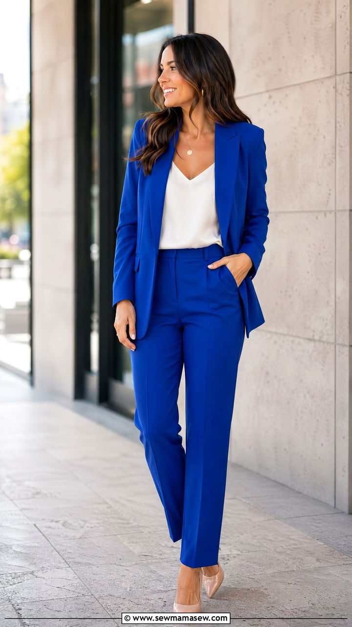 Bold Color Suit For Spring - 35 spring office casual outfit ideas
