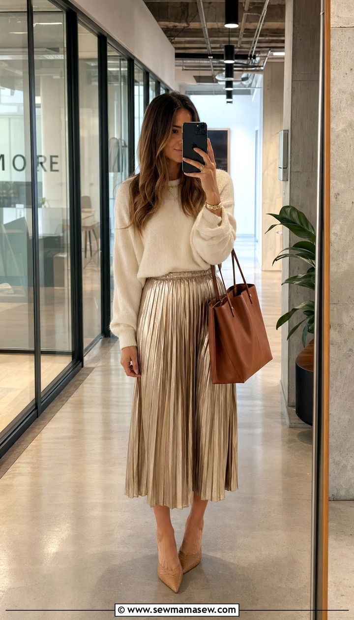 Bright Pantsuit with Coordinated Accessories - 30 Work outfits for creative agency