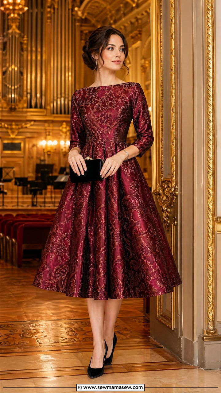Brocade Dress For Classical Concert - 35 Classical concert outfit ideas