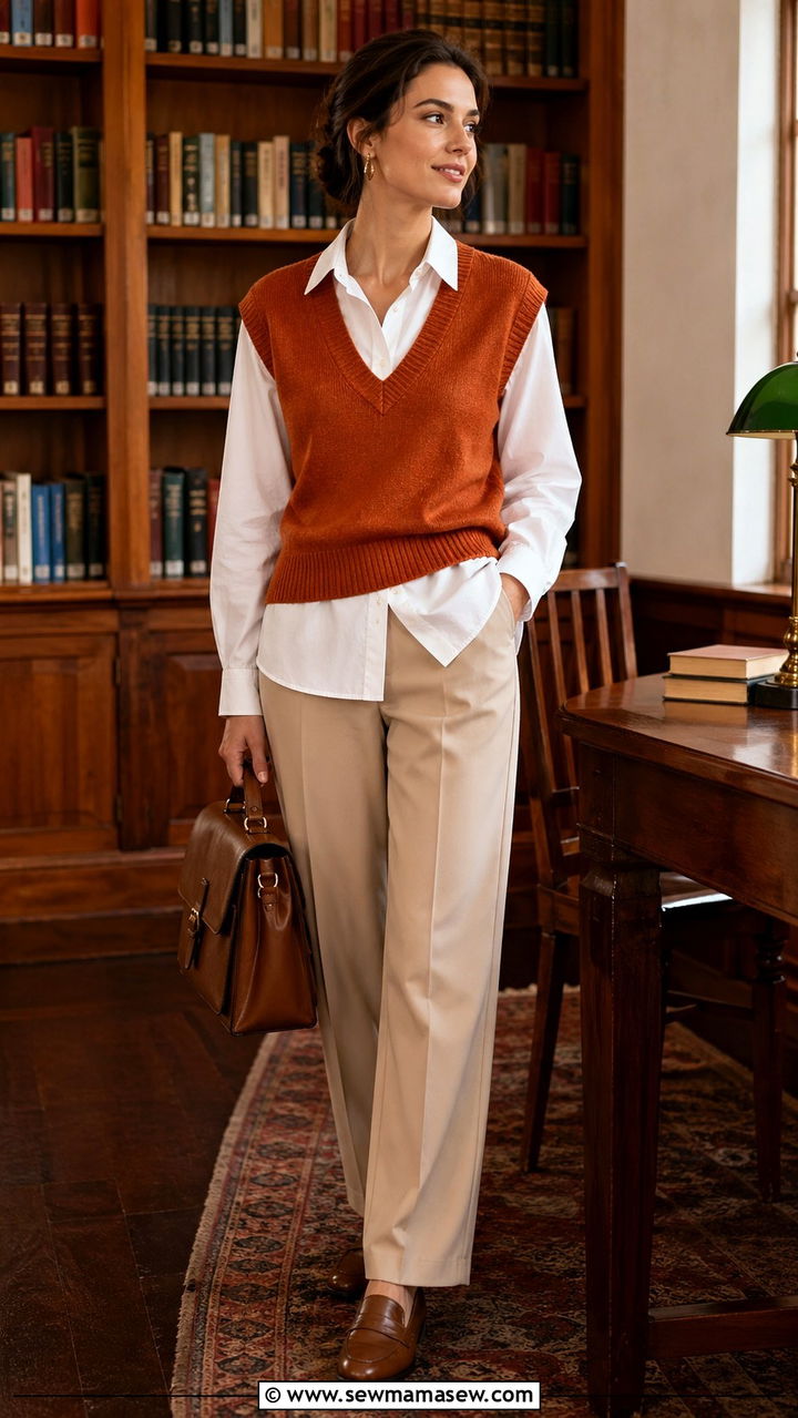Burnt orange blazer with matching tailored shorts - 40 All burnt orange outfit ideas
