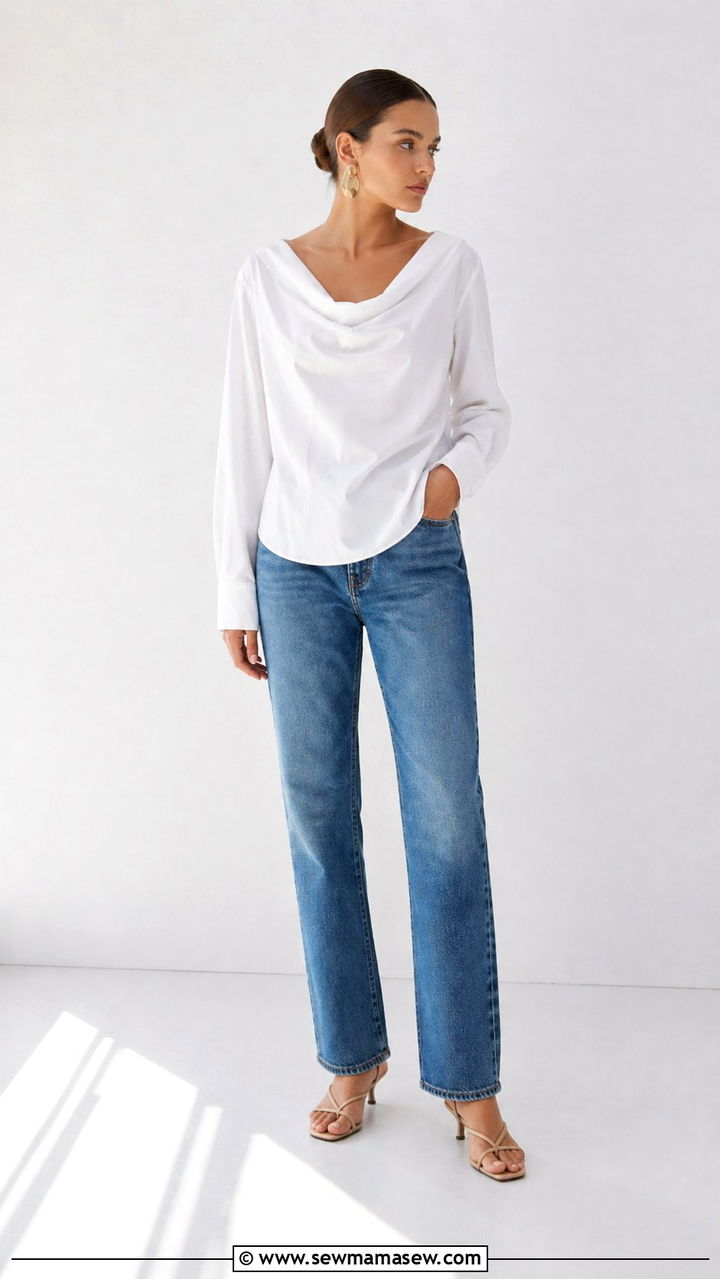 Button down shirt worn backwards with jeans - 30 spring button down shirt outfit ideas