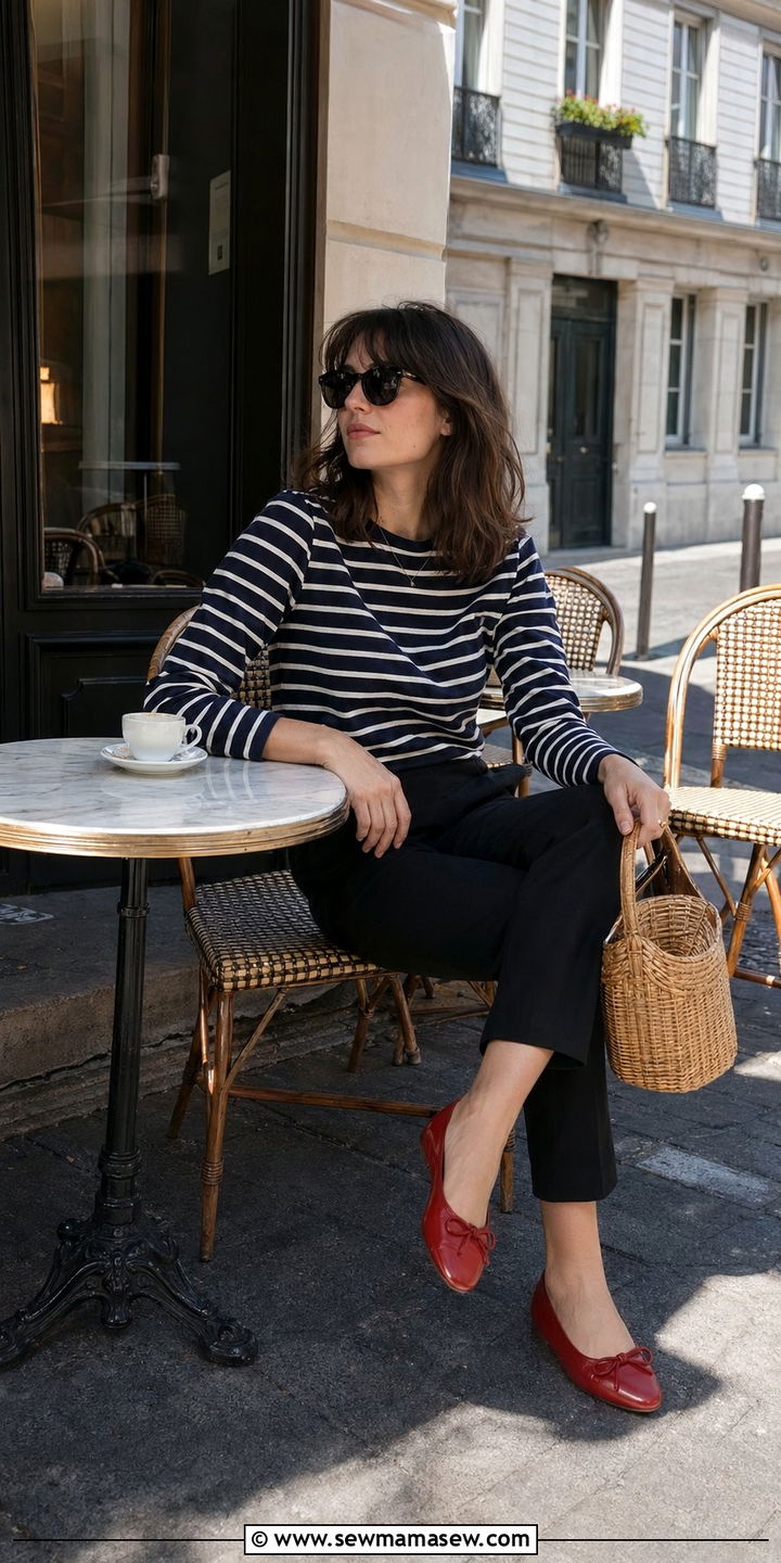 Cafe Terrace Outfit - 35 Parisian travel outfits
