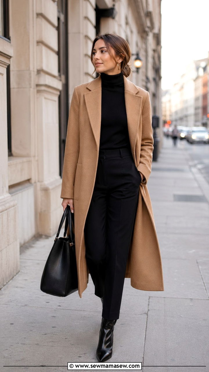 Camel Shirt Dress with Tan Sandals - 40 All camel outfit ideas