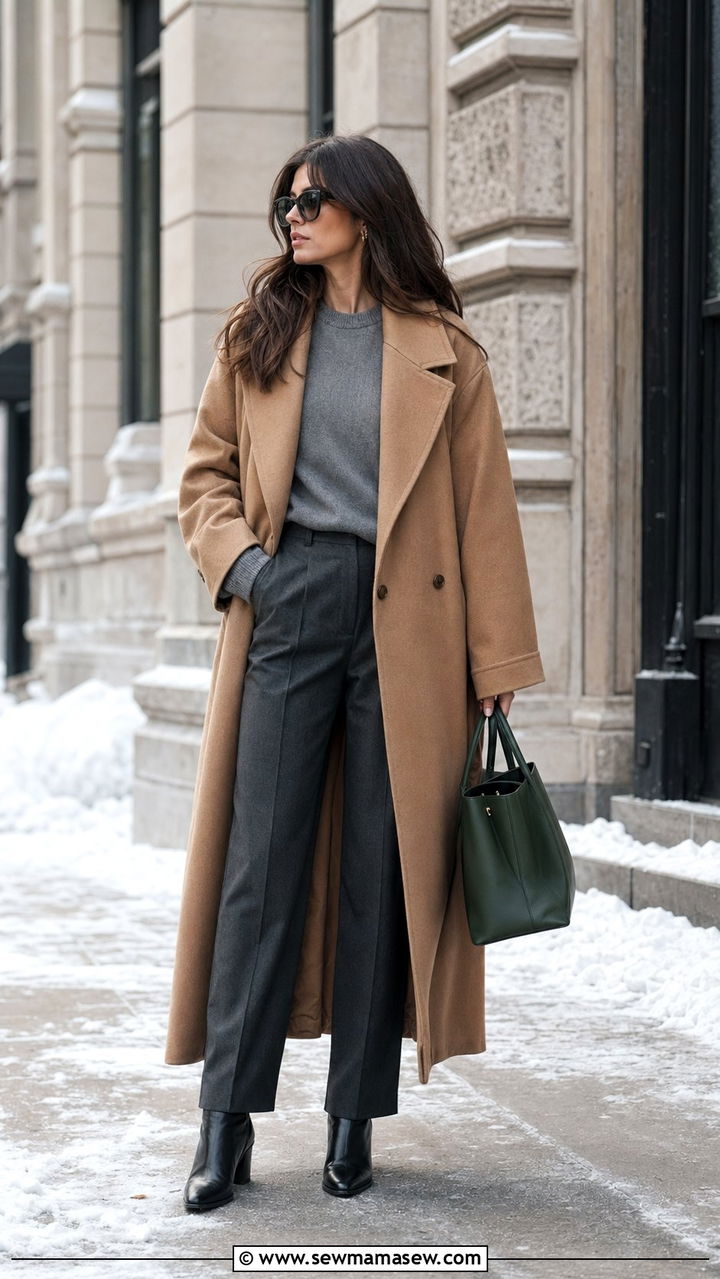 Camel wool coat outfit - 35 Quiet luxury outfits 2026